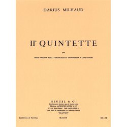 Darius Milhaud: Quintette No.2, Op.316 (Quintet-Strings)