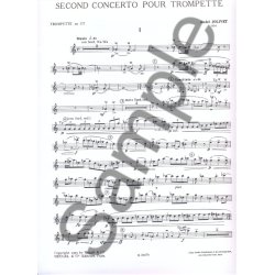 II&egrave; concerto pour trompette pour trompette et piano