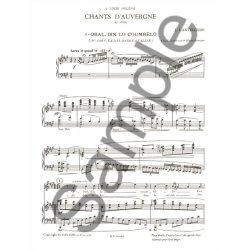 Joseph Canteloube: Chants d'Auvergne Vol.5 (med) (Voice & Piano)