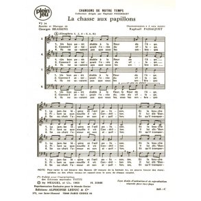 Brassens Chansons De Notre Temps Pj34 La Chasse Aux Papillons 4 Part