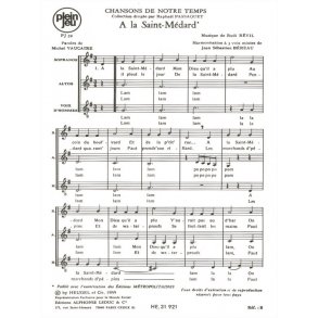 Revil Vaucaire Chansons De Notre Temps Pj59 A La St Medard 3 Part