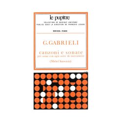 Giovanni Gabrieli: Canzoni e Sonate pour divers Instruments (LP27) (Ensemble-Mixed 8 or more)