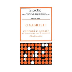Giovanni Gabrieli: Canzoni e Sonate pour divers Instruments (LP27) (Ensemble-Mixed 8 or more)