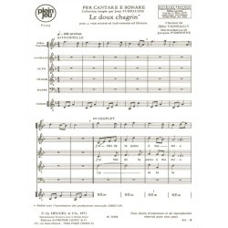 Vigneault Fombonne Per Cantare E Sonare Pj205 Le Doux 4 Part Choral