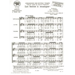 Lafarge Philippe Chansons De Notre Temps Pj273 Les Boites Musique 4 Pt