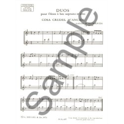 Michel Sanvoisin: Duos pour Fl&ucirc;tes &agrave; Bec soprano et alto (Recorders 2)