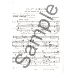 Marcel Mihalovici: Chant Premier, Op.103 (Bb Saxophone/Piano)