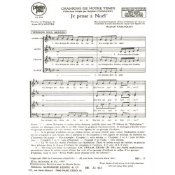 Sylvestre Passaquet Chansons De Notre Temps Pj378 Je Pense 4 Part