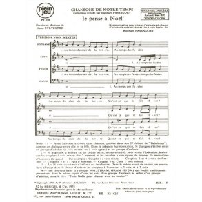 Sylvestre Passaquet Chansons De Notre Temps Pj378 Je Pense 4 Part