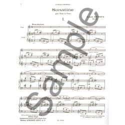 Louis Durey: Sonatine Op.25 (Flute & Piano)