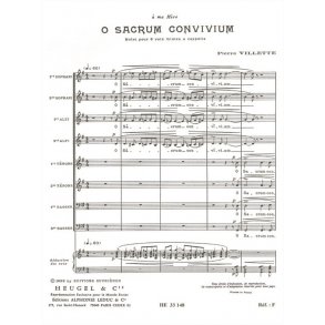 Pierre Villette: O Sacrum Convivium Op.27 (Choral-Mixed a cappella)