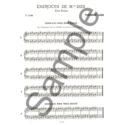 Lack Cours De Piano De Mlle Didi Exercices Volume 1 Piano Book