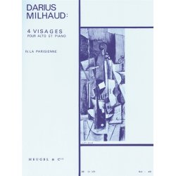 Darius Milhaud: 4 Visages - La Parisienne Op. 238 No. 4 (Viola And Piano)