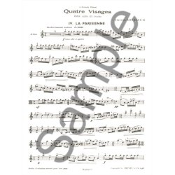 Darius Milhaud: 4 Visages - La Parisienne Op. 238 No. 4 (Viola And Piano)