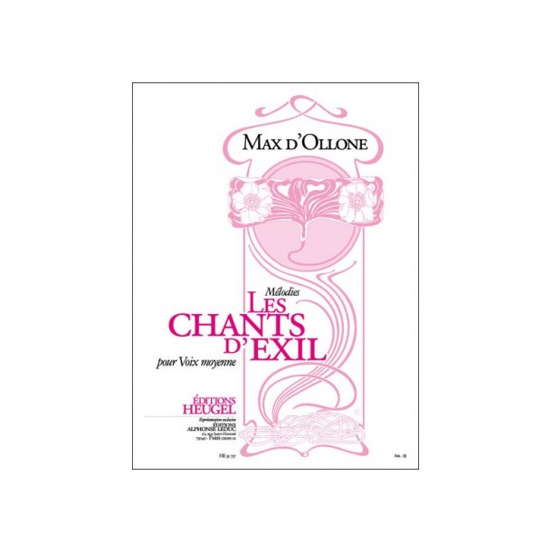 Max d' Ollone: Les Chants d'Exil (med) (Voice & Piano)