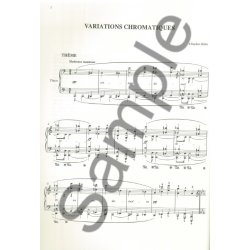 Bizet Planes Variations Chromatiques Piano Book