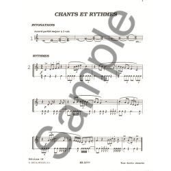 Callier Chants Et Rythmes Cycle 2 1ere Annee Cy019 Book