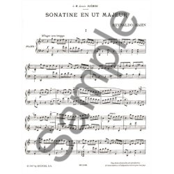 Hahn: Sonatine en ut majeur pour piano