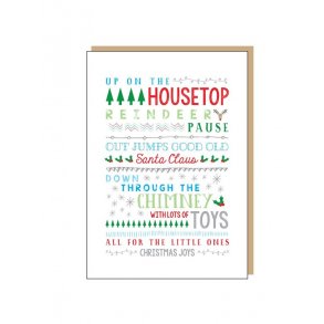 Holly Jolly Design: On The Housetop - Christmas Card