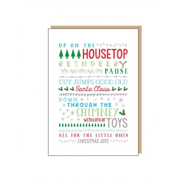 Holly Jolly Design: On The Housetop - Christmas Card