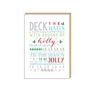 Holly Jolly Design: Deck The Halls - Christmas Card