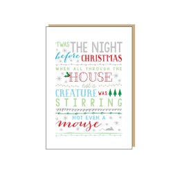 Holly Jolly Design: Twas The Night Before Christmas - Christmas Card