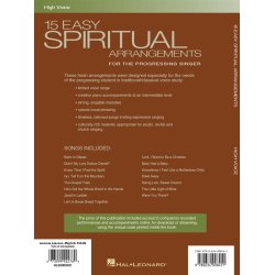 15 Easy Spiritual Arrangements (High Voice)