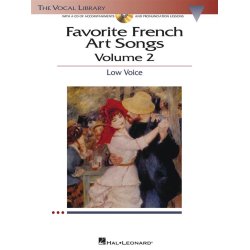 Favorite French Art Songs Volume 2 Low Voice/Piano Book/Cd