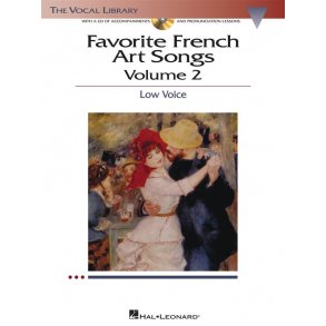 Favorite French Art Songs Volume 2 Low Voice/Piano Book/Cd