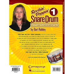 ROBLEY BART ROCKIN POPPIN SNARE DRUM VOL 1 RHYTHM FUNDAMENTALS BK/CD
