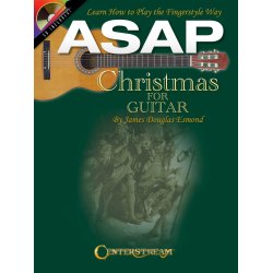 ASAP CHRISTMAS FOR GUITAR LEARN FINGERSTYLE WAY GTR BK/CD