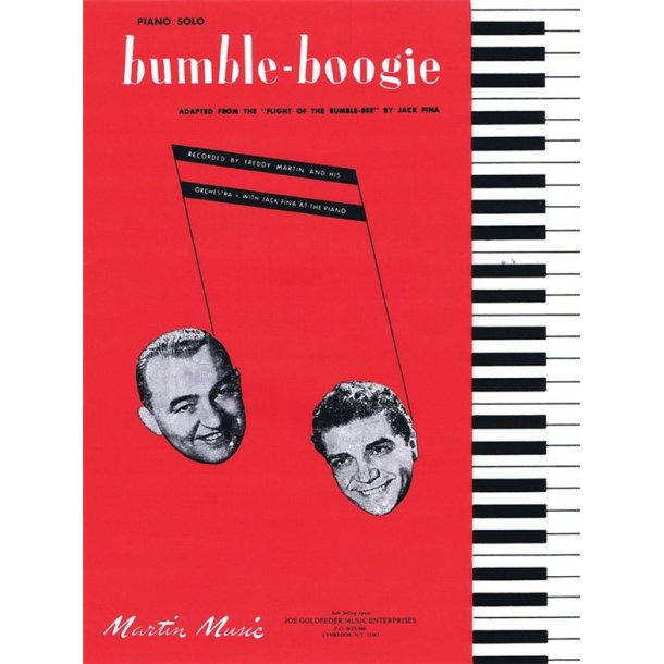 FINA JACK BUMBLE BOOGIE ADAPTED FRM FLIGHT OF BUMBLE BEE PF SOLO SHEET ...