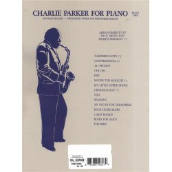 Charlie Parker For Piano - Book 1
