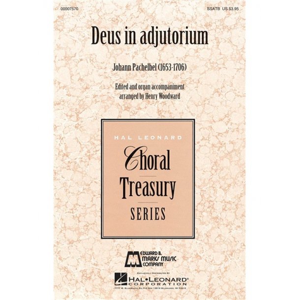 PACHELBEL JOHANN DEUS IN ADJUTORIUM (WOODWARD HENRY) SSATB CHORAL