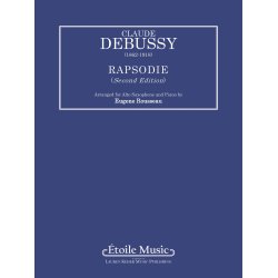 DEBUSSY CLAUDE RAPSODIE (ROUSSEAU EUGENE) ALTO SAXOPHONE SOLO/KBD BK