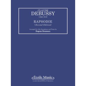 DEBUSSY CLAUDE RAPSODIE (ROUSSEAU EUGENE) ALTO SAXOPHONE SOLO/KBD BK