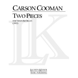 COOMAN CARSON TWO PIECES FOR VIOLIN AND ORGAN BK