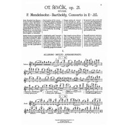 MENDELSSOHN FELIX VIOLIN CONCERTO E MINOR OP 21 (GRANAT/SEVCIK) VLN/PF