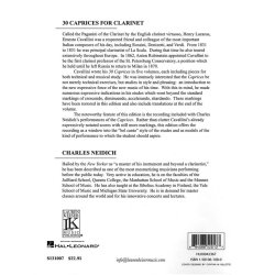 CAVALLINI ERNESTO 30 CAPRICES FOR CLARINET (NEIDICH C) CLT BK/2CD