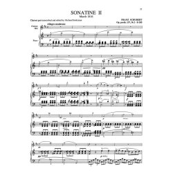 SCHUBERT FRANZ 2 SONATINES FOR CLARINET OP137 (STOLTZMAN) CLT/PF BK/CD