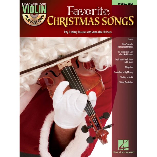 Favorite Christmas Songs : Violin Play-Along Volume 32