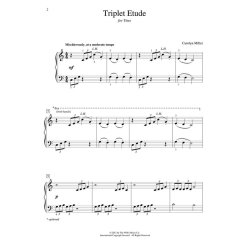 Miller Triplet Etude Pf Solo Sheet