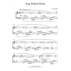 Miller Song Without Words Pf Solo