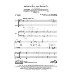 ONE DIRECTION WHAT MAKES YOU BEAUTIFUL (LOJESKI ED) SAB CHORAL