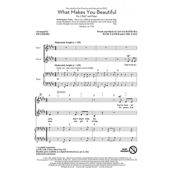 What Makes You Beautiful Lojeski 2pt