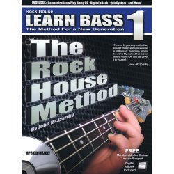 ROCK HOUSE METHOD LEARN BASS 1 METHOD FOR NEW GENERATION BGTR BK/CD