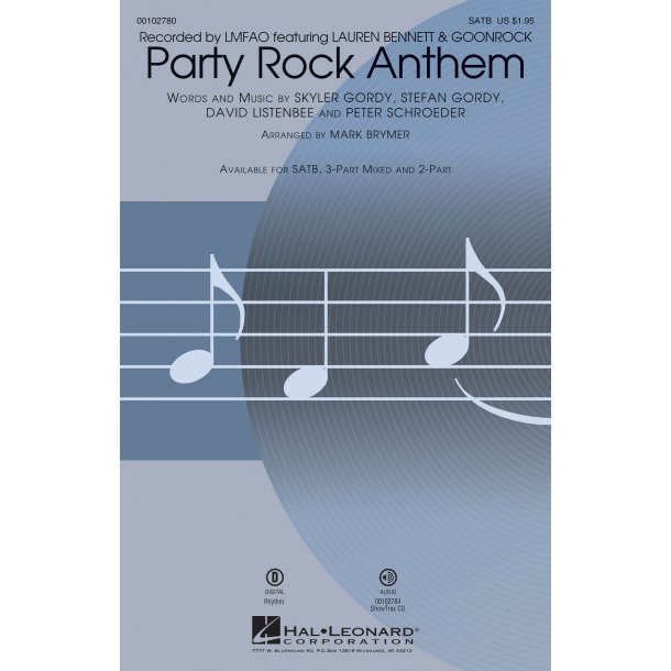 LMFAO: Party Rock Anthem (Arr. Brymer) (SATB)