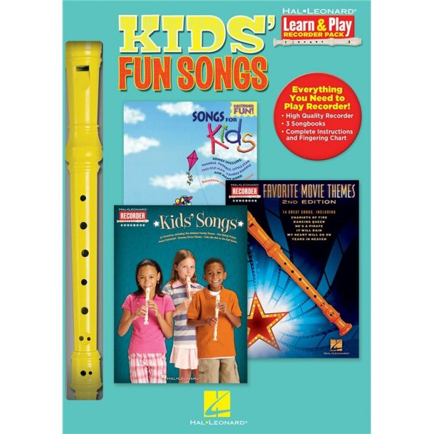 KIDS FUN SONGS LEARN & PLAY RECORDER PACK RECORDER/3BOOKS REC