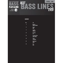 Bass Play-Along Volume 46: Best Bass Lines Ever (Book/Online Audio)