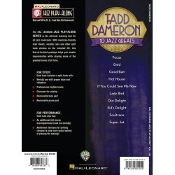 Jazz Play-Along Volume 168: Tadd Dameron